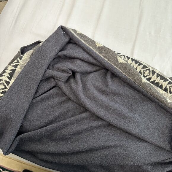 Bodhi Swag Cocoon Sweater Open Cardigan One Size Aztec Geometric Design - Picture 4 of 5